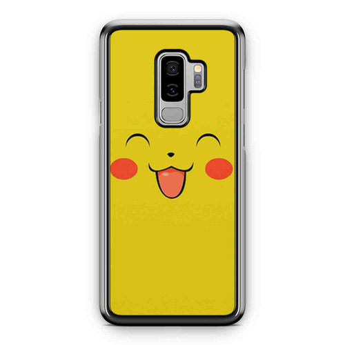 Pickachu Cartoon Anime Japanese Pokemon Face Samsung Galaxy S9 / S9 Plus Case Cover