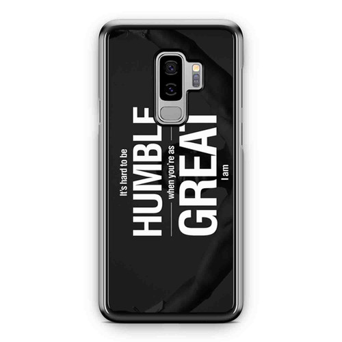 Muhammad Ali Quotes It'S Hard To Be Humble When You'Re As Great I Am Samsung Galaxy S9 / S9 Plus Case Cover