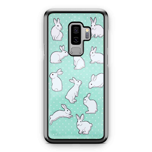 Mint Rabbit Pattern 1 Samsung Galaxy S9 / S9 Plus Case Cover