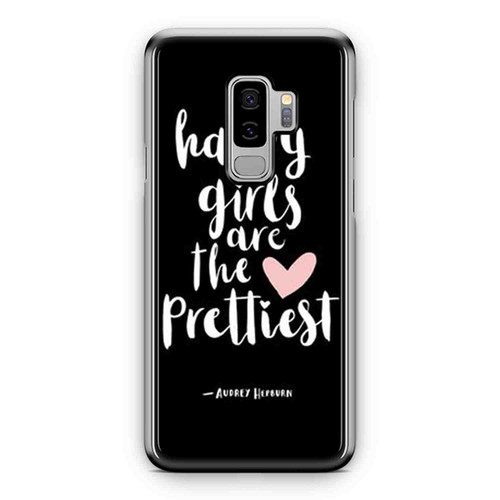 Happy Girls Hepburn Quotes Samsung Galaxy S9 / S9 Plus Case Cover