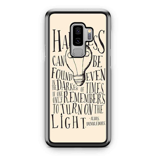 Happiness Can Be Found Even In The Darkest Of Times - Harry Potter Quotes 3 Samsung Galaxy S9 / S9 Plus Case Cover