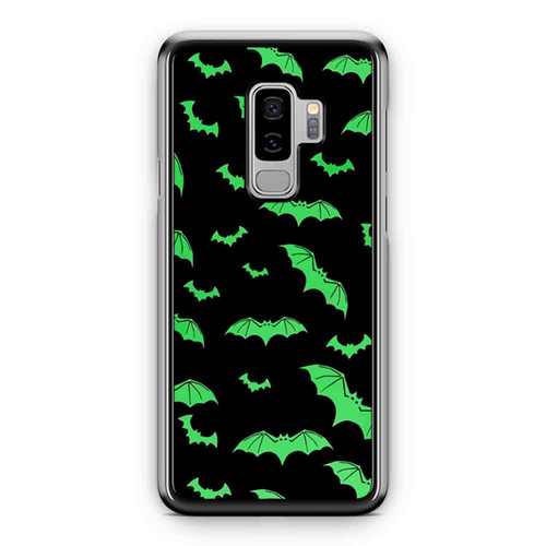 Halloween Bat Green Samsung Galaxy S9 / S9 Plus Case Cover