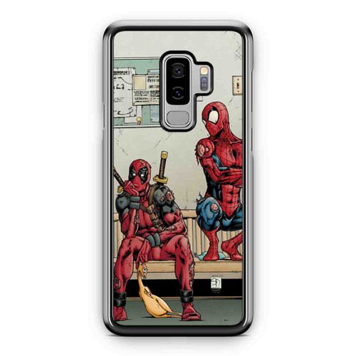 Funny Deadpool And Spiderman Pattern Samsung Galaxy S9 / S9 Plus Case Cover