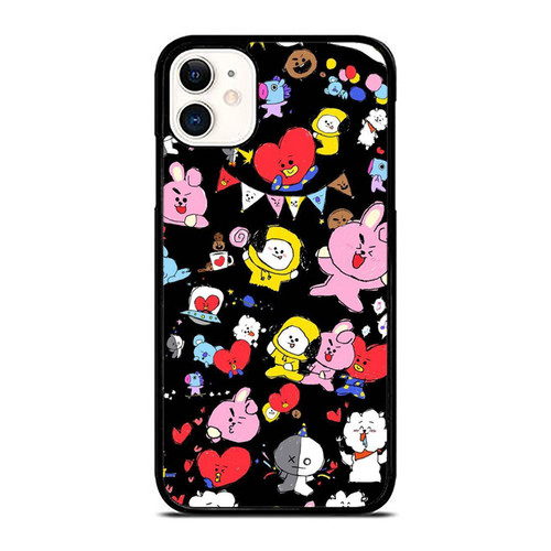 Bts Cartoon Clipart Kpop Korea iPhone 11 / 11 Pro / 11 Pro Max Case Cover