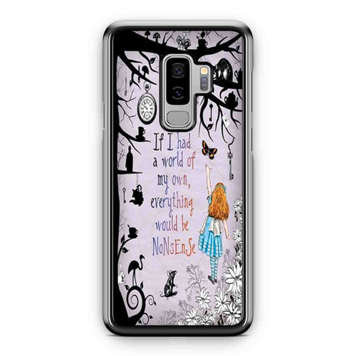 Alice In Wonderland Chesire Quote Samsung Galaxy S9 / S9 Plus Case Cover