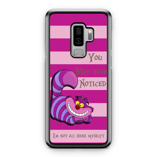 Alice In Wonderland Cheshire Cat Not All Myself Art Samsung Galaxy S9 / S9 Plus Case Cover