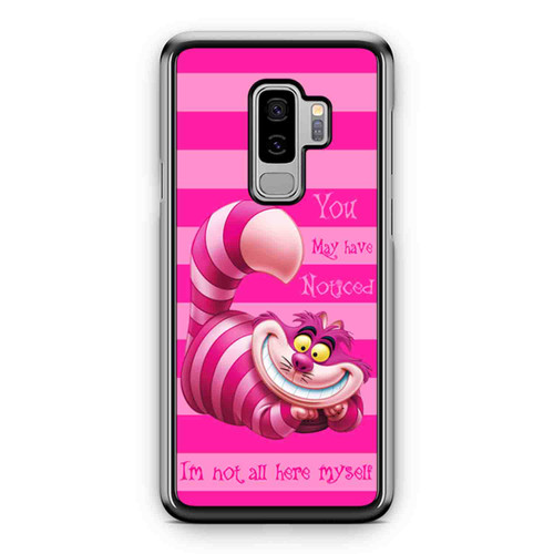 Alice In Wonderland Cheshire Cat Not All Myself Samsung Galaxy S9 / S9 Plus Case Cover