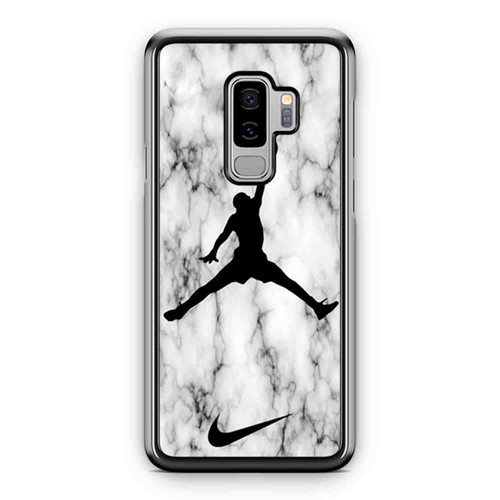 Air Jordan White Marble Samsung Galaxy S9 / S9 Plus Case Cover