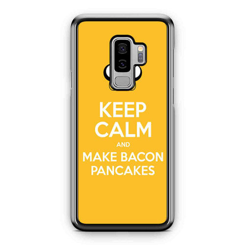 Adventure Time Jake Dog Keep Calm And Make Bacon Pancakes Funny Samsung Galaxy S9 / S9 Plus Case Cover