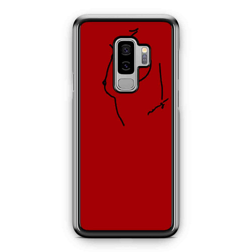 Abstract Art Lines Red Samsung Galaxy S9 / S9 Plus Case Cover