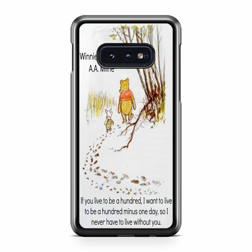 Winnie The Pooh And Piglet Walking Samsung Galaxy S10 / S10 Plus / S10e Case Cover
