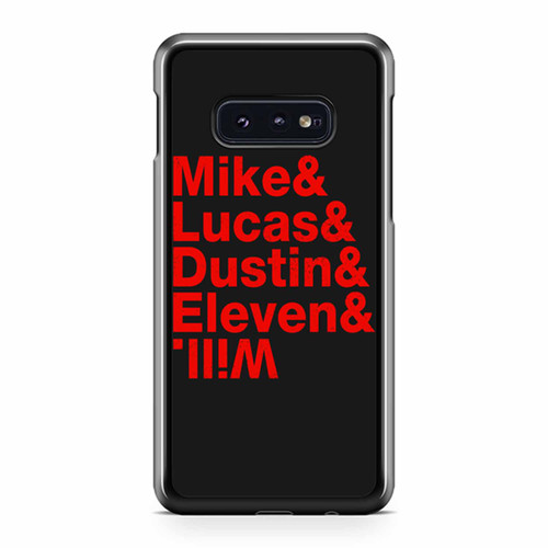 Stranger Things Mike Lucas Dustin & Will Samsung Galaxy S10 / S10 Plus / S10e Case Cover