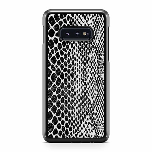 Snakeskin Imitation Black & White Pattern Samsung Galaxy S10 / S10 Plus / S10e Case Cover