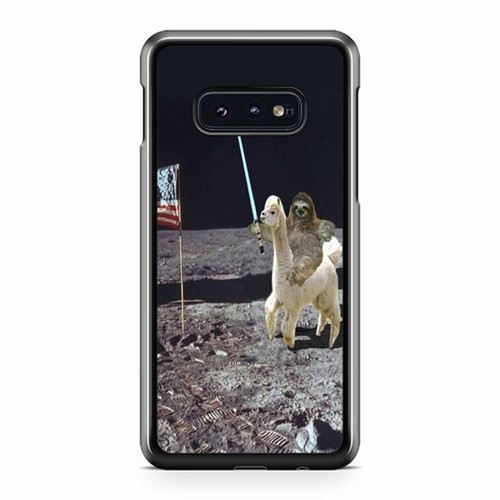 Sloth Llama Lasers On Moon Samsung Galaxy S10 / S10 Plus / S10e Case Cover