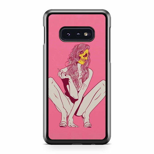 Skull Face Woman Pink Sexy Samsung Galaxy S10 / S10 Plus / S10e Case Cover