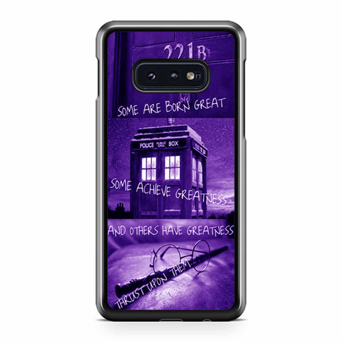 Sherlock Holmes Tardis Police Box Harry Potter Quotes Samsung Galaxy S10 / S10 Plus / S10e Case Cover