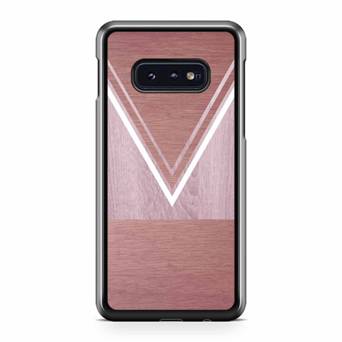 Scratched Rose Gold Wood Print Samsung Galaxy S10 / S10 Plus / S10e Case Cover