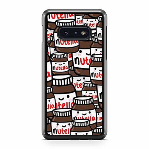 Nutella Chocolate Spread Cartoon Pattern Samsung Galaxy S10 / S10 Plus / S10e Case Cover