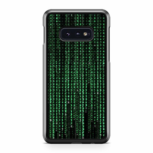 Matrix Computer Binary Green Samsung Galaxy S10 / S10 Plus / S10e Case Cover