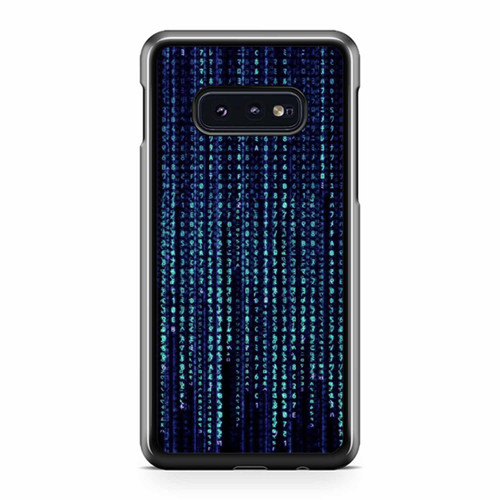 Matrix Computer Binary Blue Samsung Galaxy S10 / S10 Plus / S10e Case Cover
