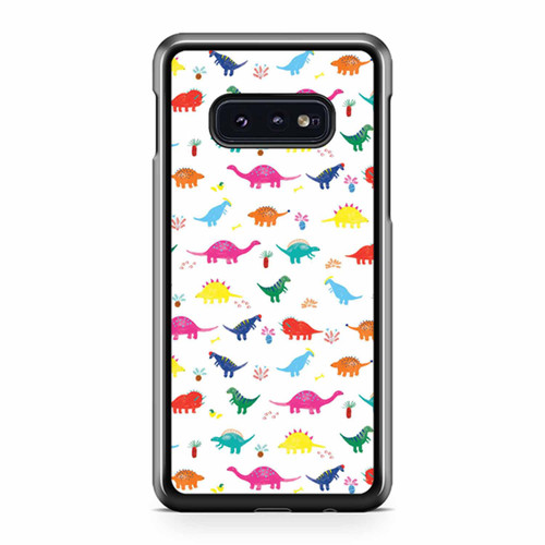 Dinosaur Pattern Lorna Scobie Illustration Samsung Galaxy S10 / S10 Plus / S10e Case Cover