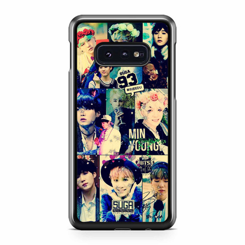 Bts Bt21 Suga Collage Vintage1905 Samsung Galaxy S10 / S10 Plus / S10e Case Cover