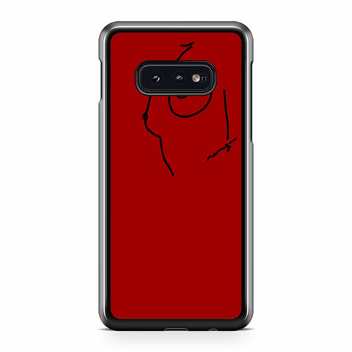 Abstract Art Lines Red Samsung Galaxy S10 / S10 Plus / S10e Case Cover