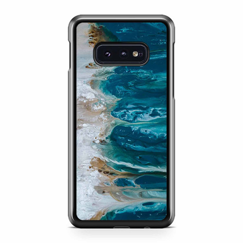 Abstract Art Blue Wall Art Coastal Landscape Giclee Samsung Galaxy S10 / S10 Plus / S10e Case Cover