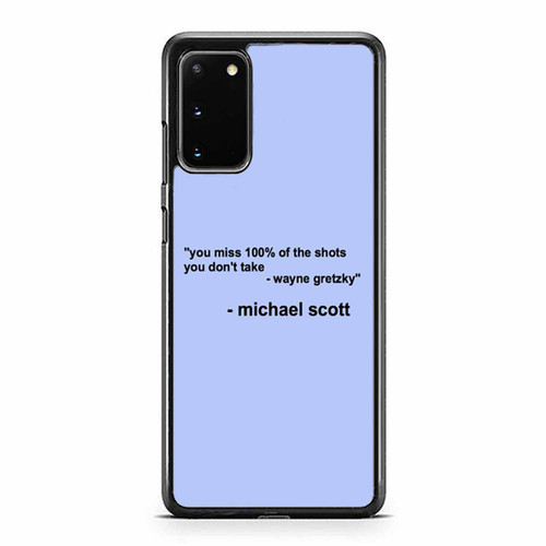 You Miss 100% Of The Shots You Don'T Take Michael Scott Samsung Galaxy S20 / S20 Fe / S20 Plus / S20 Ultra Case Cover
