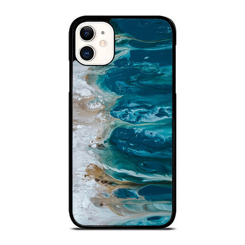 Abstract Art Blue Wall Art Coastal Landscape Giclee iPhone 11 / 11 Pro / 11 Pro Max Case Cover