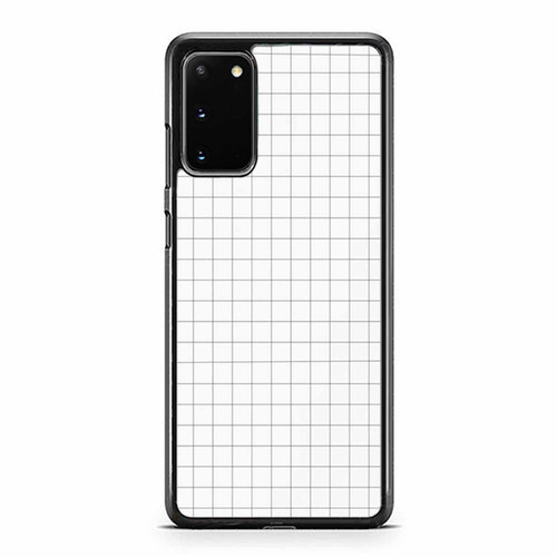 White Checkered Pattern Samsung Galaxy S20 / S20 Fe / S20 Plus / S20 Ultra Case Cover