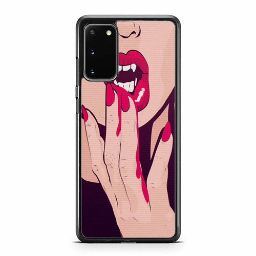 Vampire Mouth Lips Bloody Samsung Galaxy S20 / S20 Fe / S20 Plus / S20 Ultra Case Cover