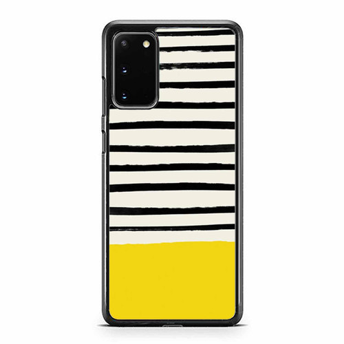 Sunshine Yellow X Stripes Samsung Galaxy S20 / S20 Fe / S20 Plus / S20 Ultra Case Cover