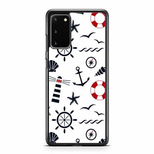 Summer Beach Stuff Anchor Marine Life Samsung Galaxy S20 / S20 Fe / S20 Plus / S20 Ultra Case Cover