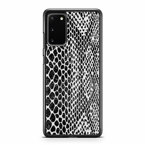 Snakeskin Imitation Black & White Pattern Samsung Galaxy S20 / S20 Fe / S20 Plus / S20 Ultra Case Cover