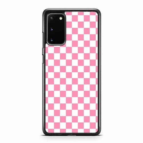 Pink Checkered Pattern Samsung Galaxy S20 / S20 Fe / S20 Plus / S20 Ultra Case Cover