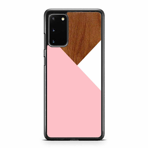 Pastel Pink Layered Wood Pattern Samsung Galaxy S20 / S20 Fe / S20 Plus / S20 Ultra Case Cover
