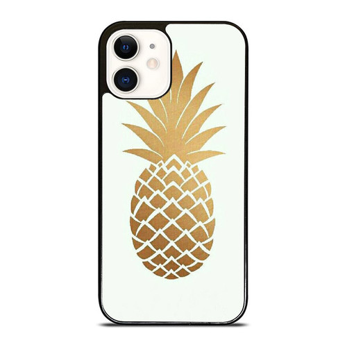 White Gold Pineapple Wallpaper iPhone 12 Mini / 12 / 12 Pro / 12 Pro Max Case Cover