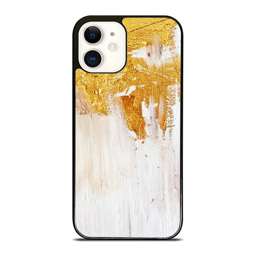 White And Gold Texture 2 iPhone 12 Mini / 12 / 12 Pro / 12 Pro Max Case Cover