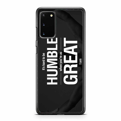 Muhammad Ali Quotes It'S Hard To Be Humble When You'Re As Great I Am Samsung Galaxy S20 / S20 Fe / S20 Plus / S20 Ultra Case Cover