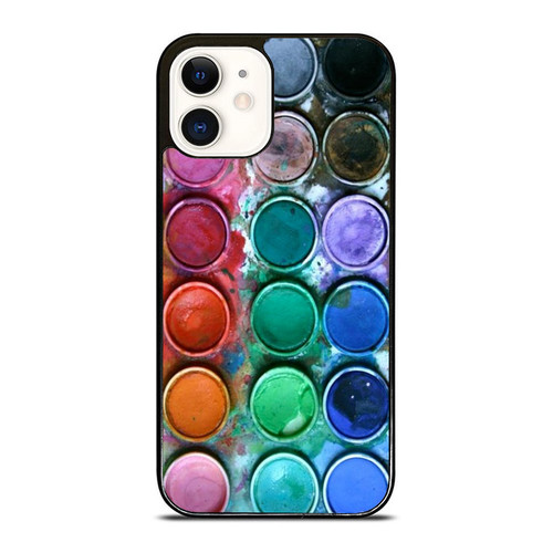 Watercolor Paint Palette iPhone 12 Mini / 12 / 12 Pro / 12 Pro Max Case Cover