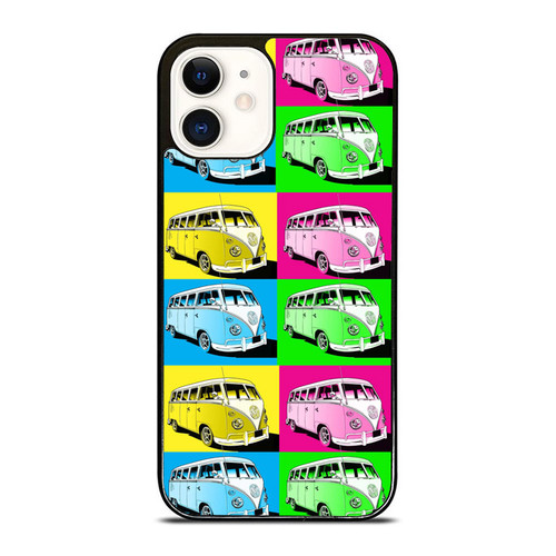 Vw Pop Color Graphic iPhone 12 Mini / 12 / 12 Pro / 12 Pro Max Case Cover