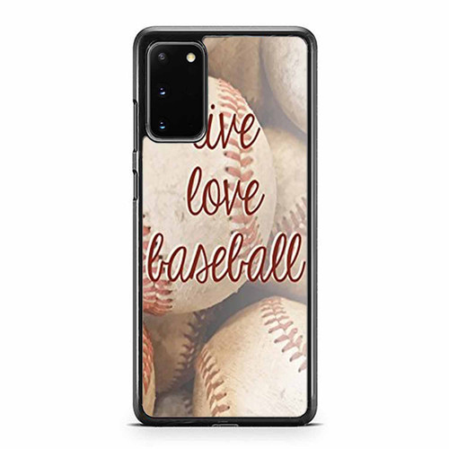Live Love Baseball Inspired Samsung Galaxy S20 / S20 Fe / S20 Plus / S20 Ultra Case Cover