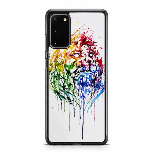 Lion Watercolor Samsung Galaxy S20 / S20 Fe / S20 Plus / S20 Ultra Case Cover