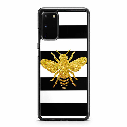 Honey Bee On Golden Print Samsung Galaxy S20 / S20 Fe / S20 Plus / S20 Ultra Case Cover