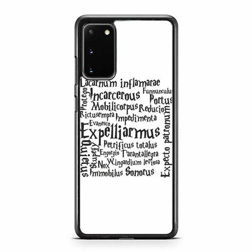 Harry Potter Spells Poster Samsung Galaxy S20 / S20 Fe / S20 Plus / S20 Ultra Case Cover