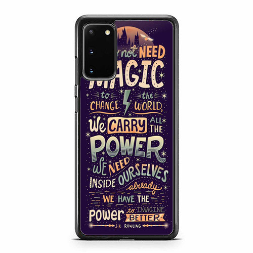 Harry Potter Quotes We Do Not Need Magic Samsung Galaxy S20 / S20 Fe / S20 Plus / S20 Ultra Case Cover