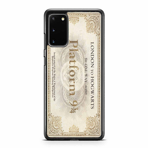 Harry Potter Platform London Ticket Samsung Galaxy S20 / S20 Fe / S20 Plus / S20 Ultra Case Cover