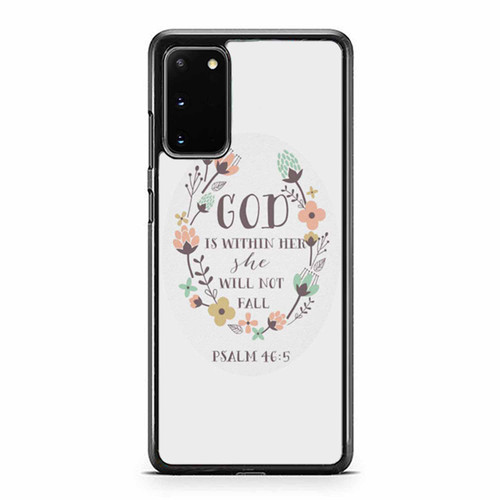 God Is Within Her She Will Not Fall Bible Verse Quote Samsung Galaxy S20 / S20 Fe / S20 Plus / S20 Ultra Case Cover