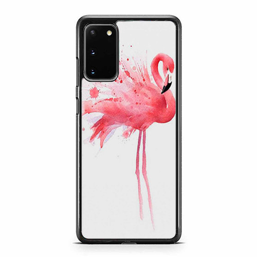 Flamingo Watercolor Art Samsung Galaxy S20 / S20 Fe / S20 Plus / S20 Ultra Case Cover